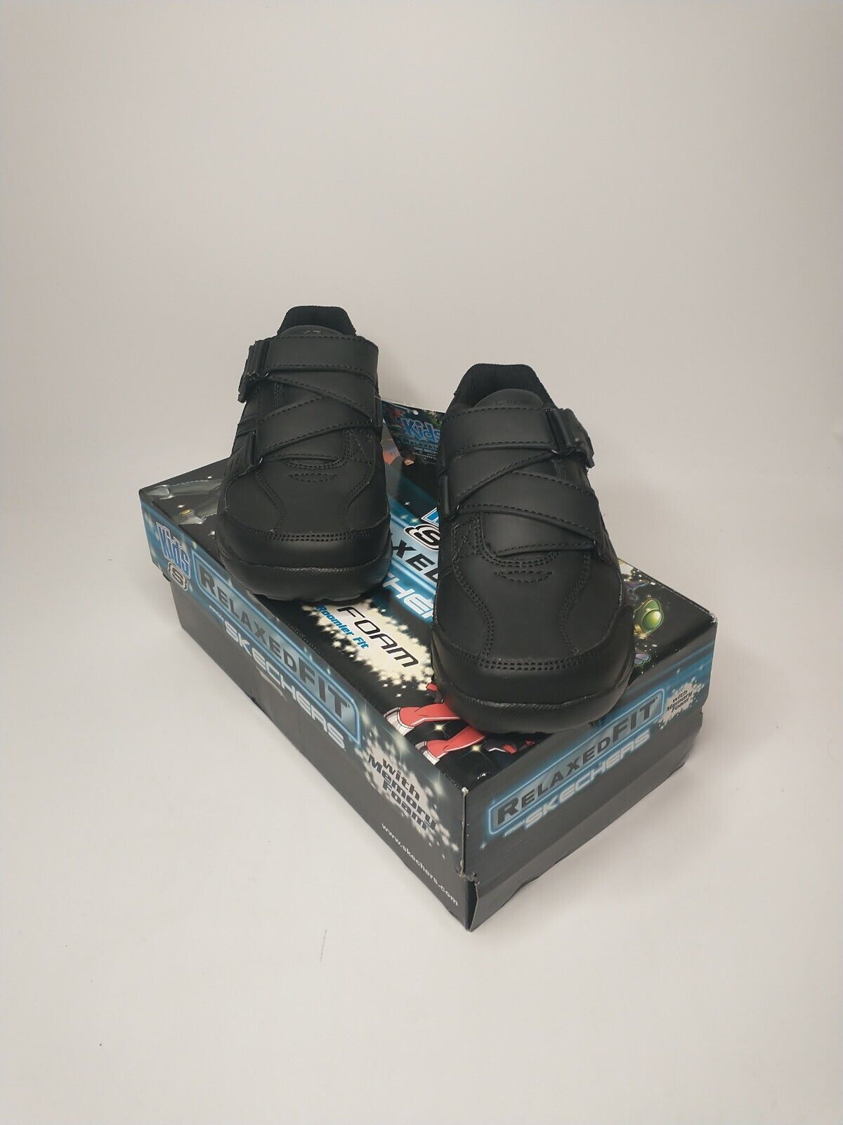 Sketchers Lightweight Kids Grambler Strap Shoes-Black. UK Kids 10.5 **** Ref VS2