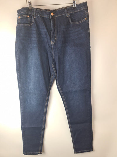 Wallis Ellie Skinny Leg Jeans Dark Wash Size UK 18 **** V31