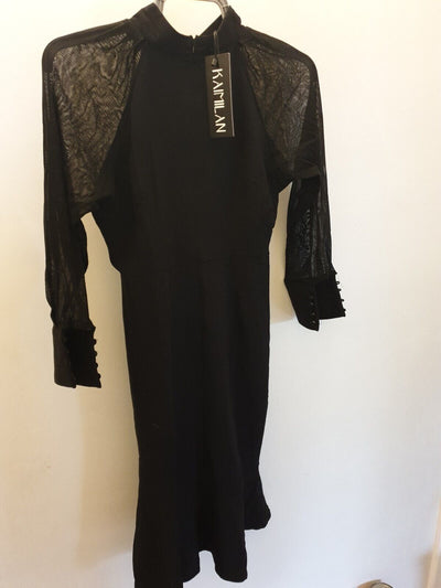 Kaimilan Black Dress High Neck Pepium Size 40- L REF DC1