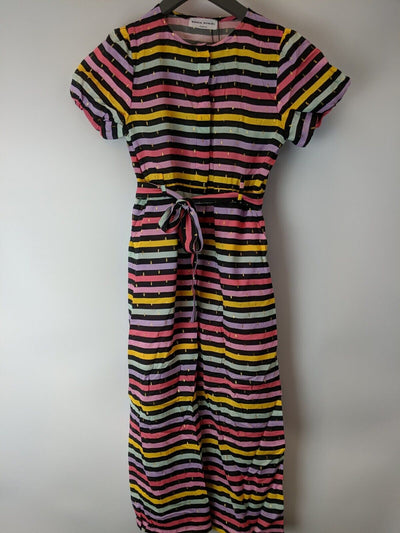 Sonia Rykiel Girl's Striped Jumpsuit Size 6 Years **** V213