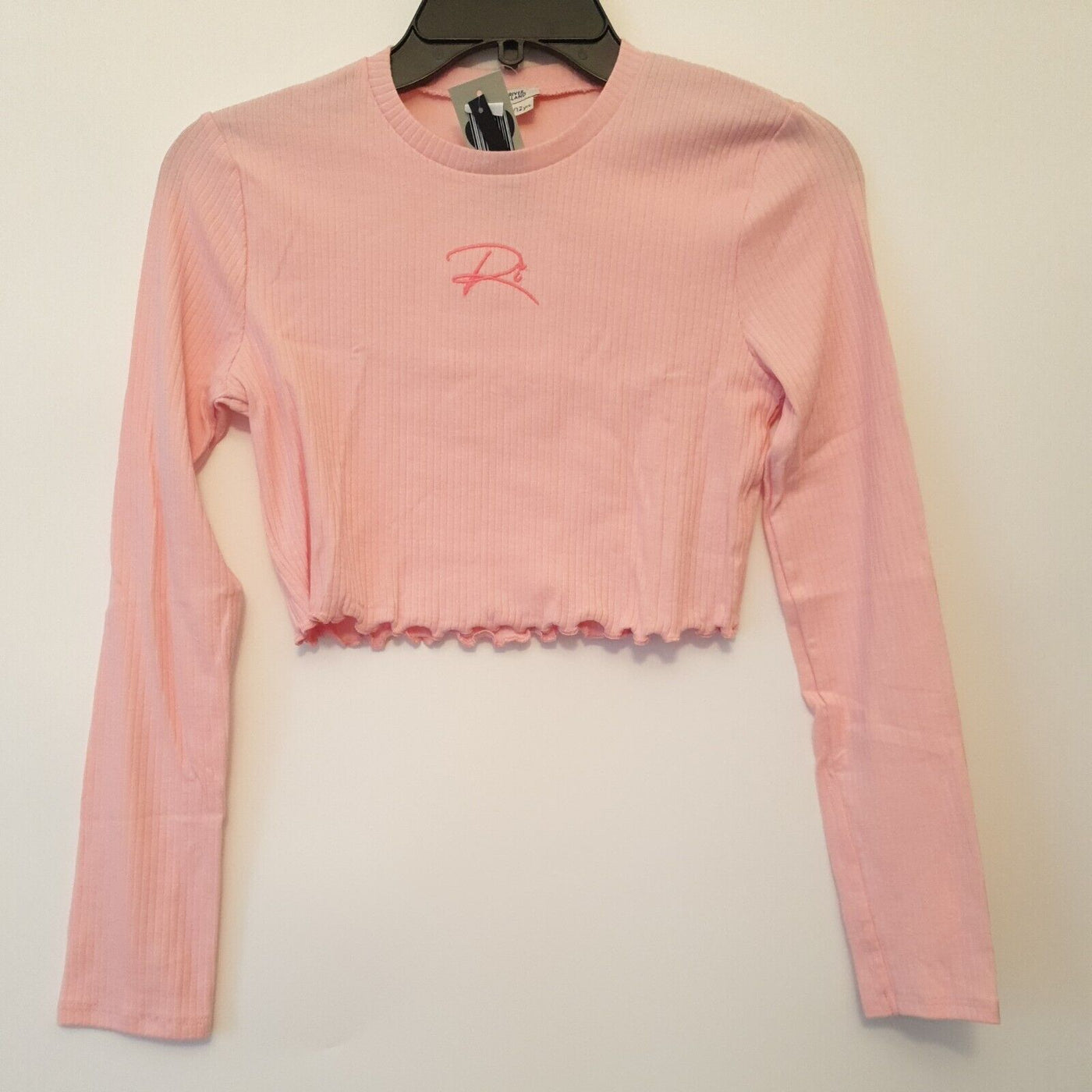 River Island Pink Cropped Long-sleeve Top Size 11-12yrs****Ref V104