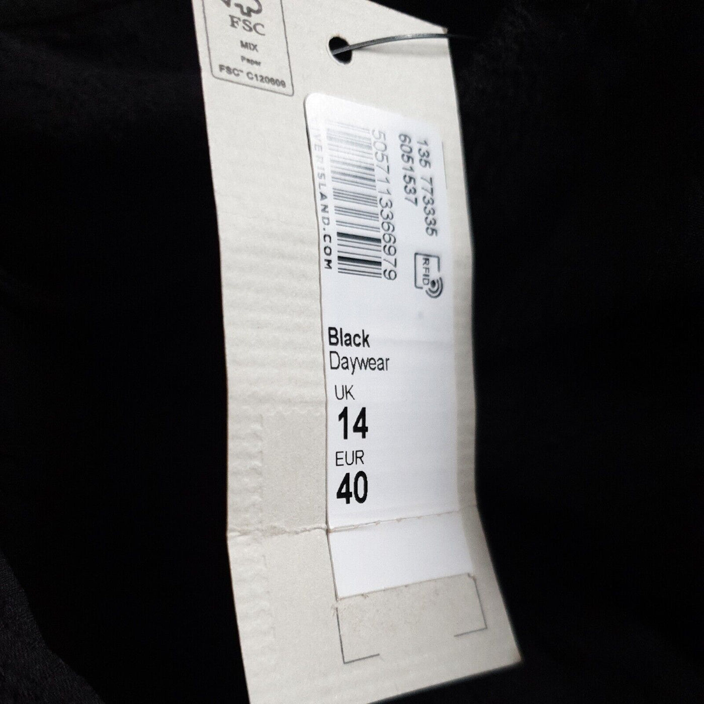 River Island Black Daywear Dress Uk14****Ref V235