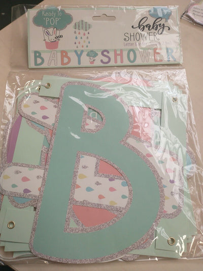 Baby Shower Letter Banner 2.1m Ref MW11