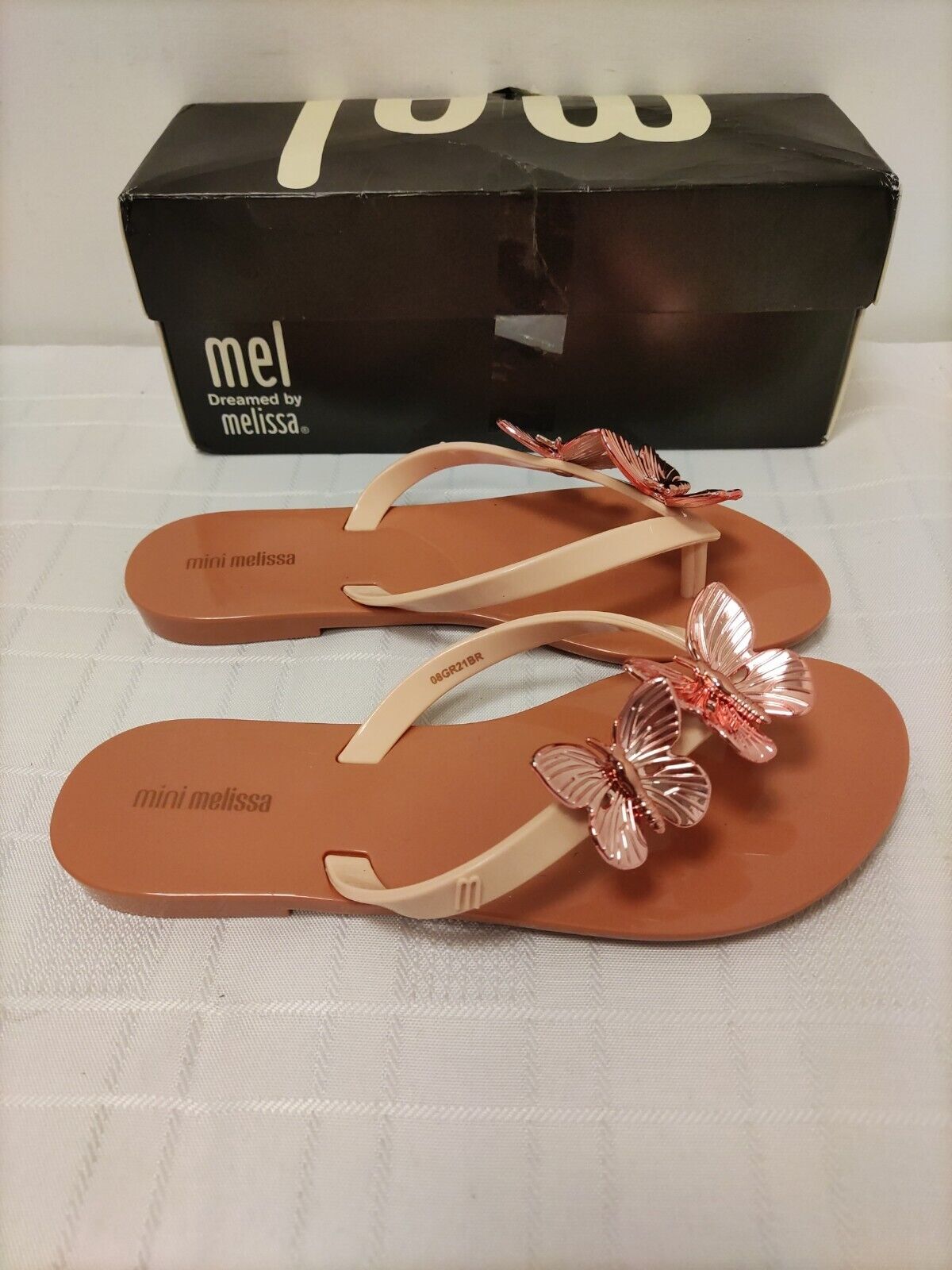 Mini Melissa Kids Flip Flops. Harmonic Butterfly. UK 13. ****RefVS1