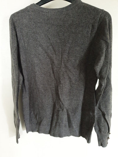 C & Jo Grey Cardigan Wolf Size 10 Ref G1