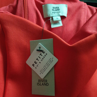 River Island Petite Occasion Dress Red Uk12****Ref V238