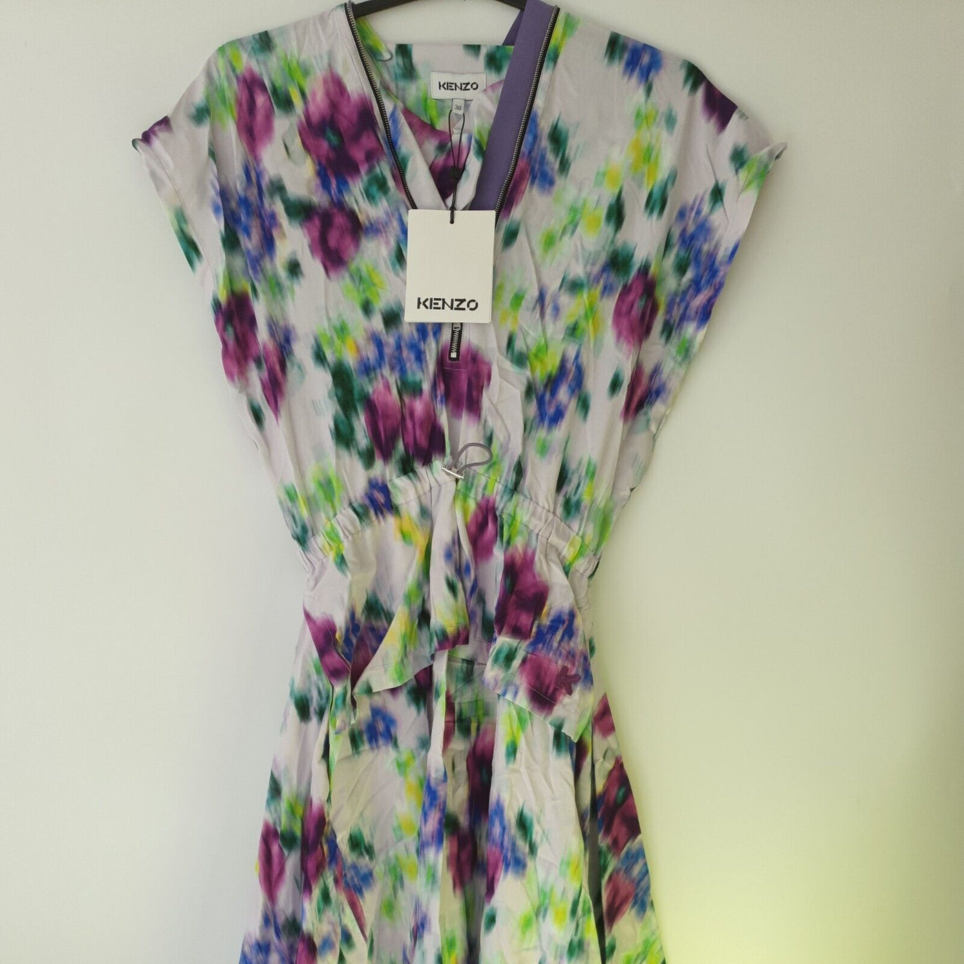 Kenzo Printed Waisted Midi Dress Size 38****Ref V26