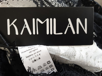 Kaimilan White & Black Mesh Dress Size XL Ref Mw8