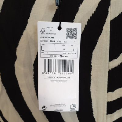 MNG Zebra Print Dress Size 12****Ref V187