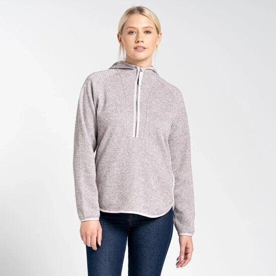 Craghoppers Elena Hooded Half Zip Fleece | Pink Clay Marl. UK 20 **** Ref V537