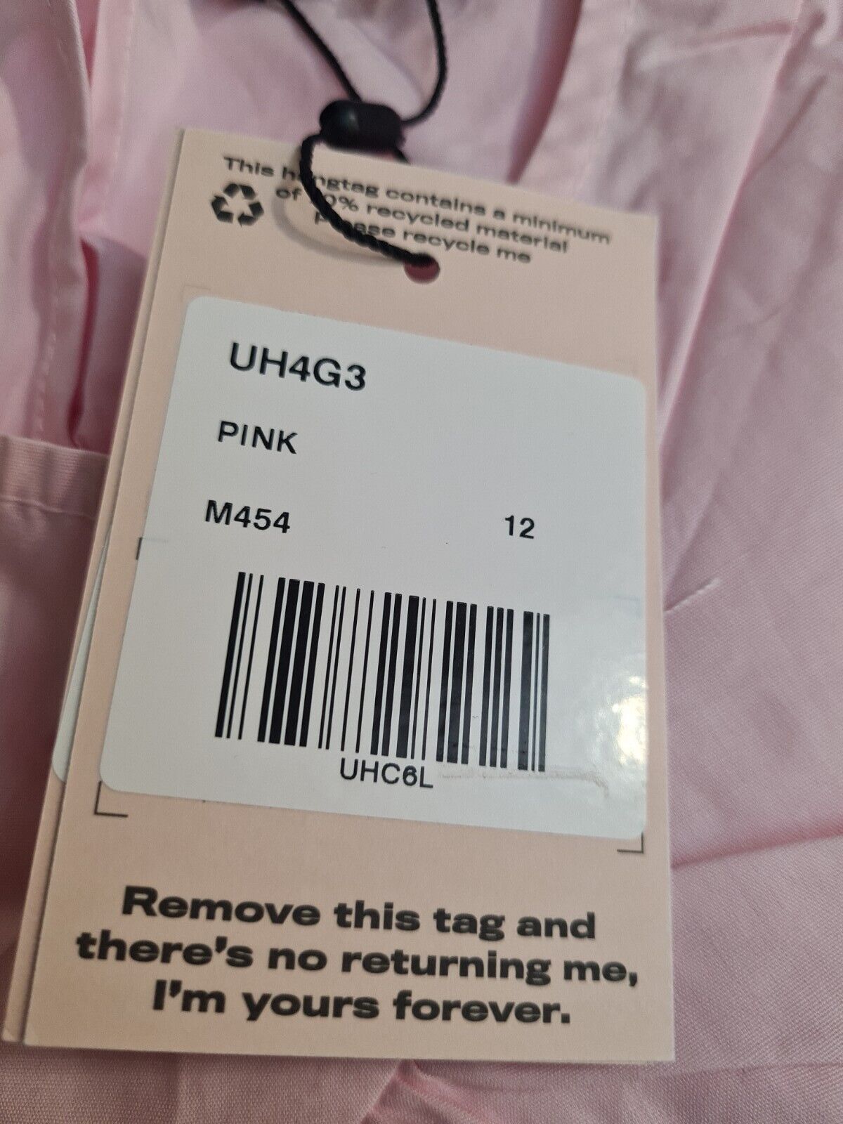 Missguided Frill Smock Pink Dress. UK Size 12 ****Ref V164