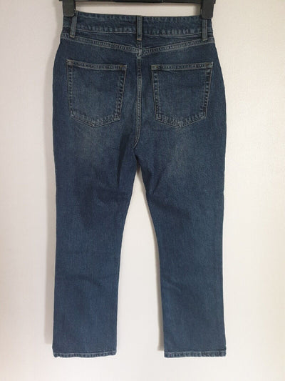 Dark Wash Jeans Straight Leg Uk8****Ref V432