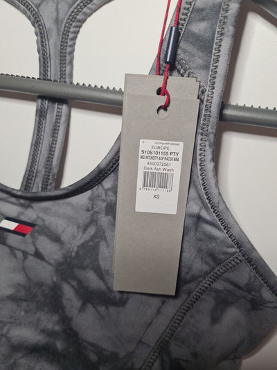 Tommy Hilfiger Marble Mid Itensity Grey Sports Bra Size XSmall **** VA1