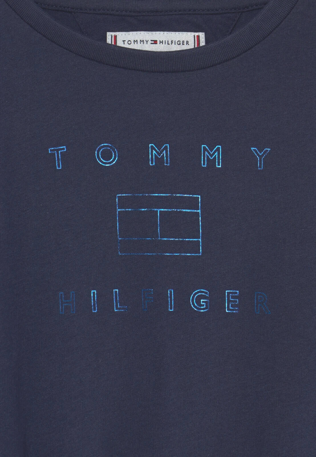 Tommy Hilfiger Foil Logo Tee Girls Size 6 Years **** V386