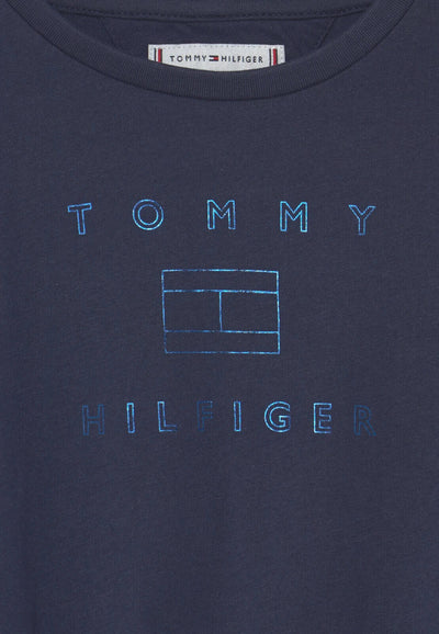 Tommy Hilfiger Foil Logo Tee Girls Size 6 Years **** V386