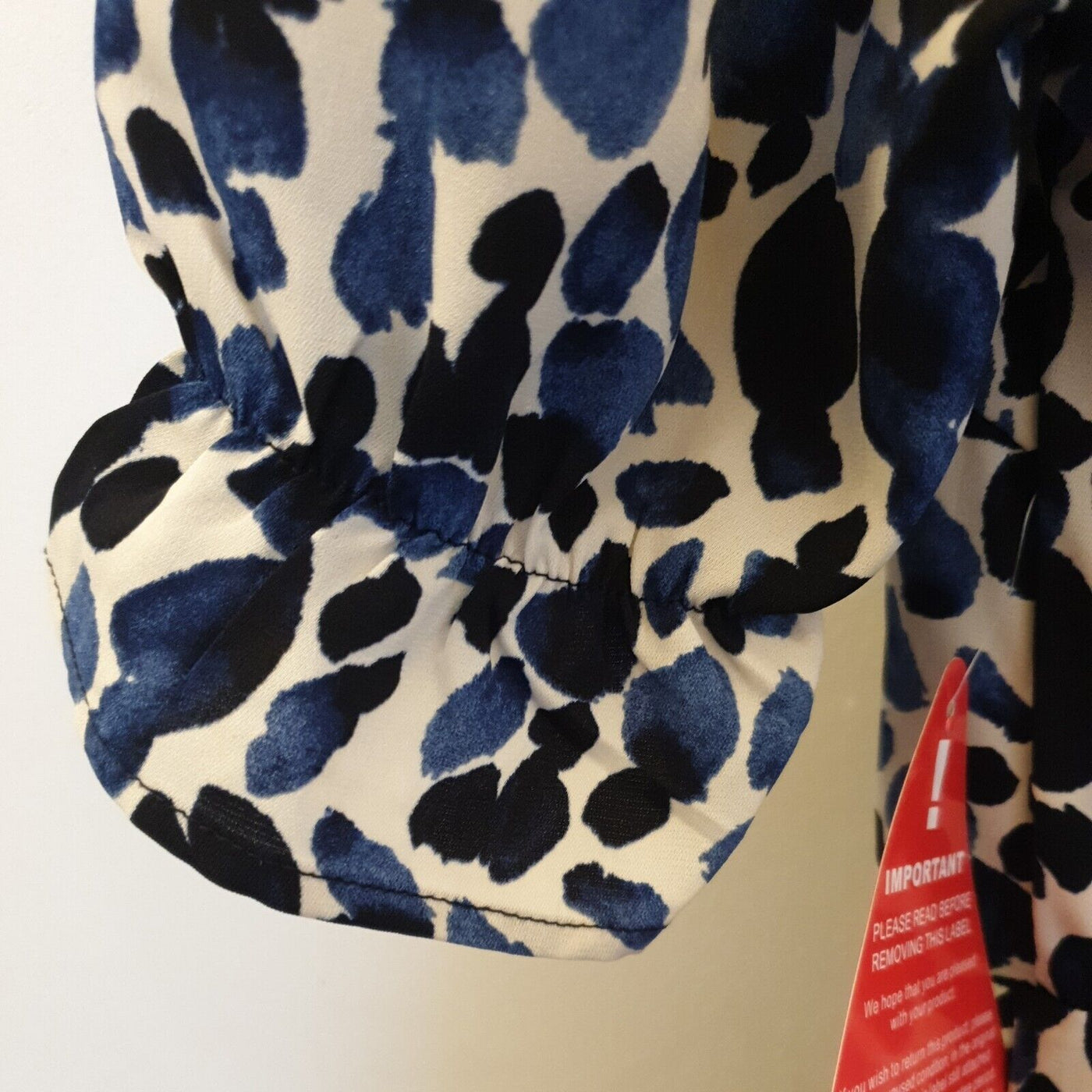 AX Paris Blue Animal Printed Wrap Dress Uk6****Ref V345