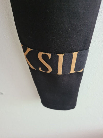 Siksilk Dynamic Track Pants Black & Gold Size S BNWT Ref****V552