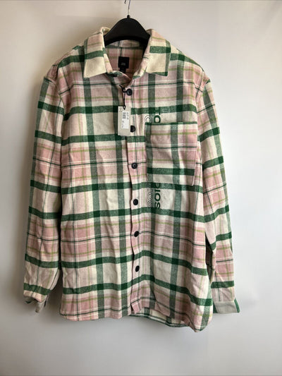 River Island Tokyo Studios Cream Checked Shacket. UK Large **** Ref V338