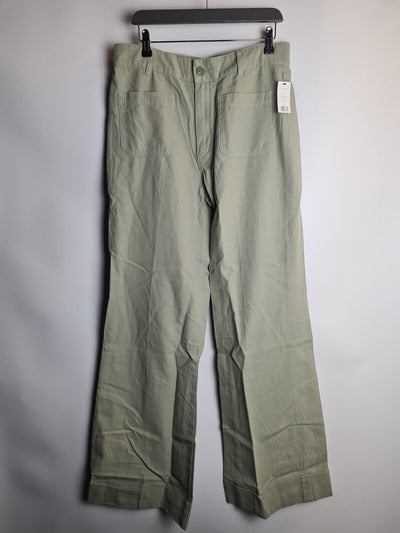 Joie Eyler Wide Leg Cargo Green Trousers Size 10 **** V343