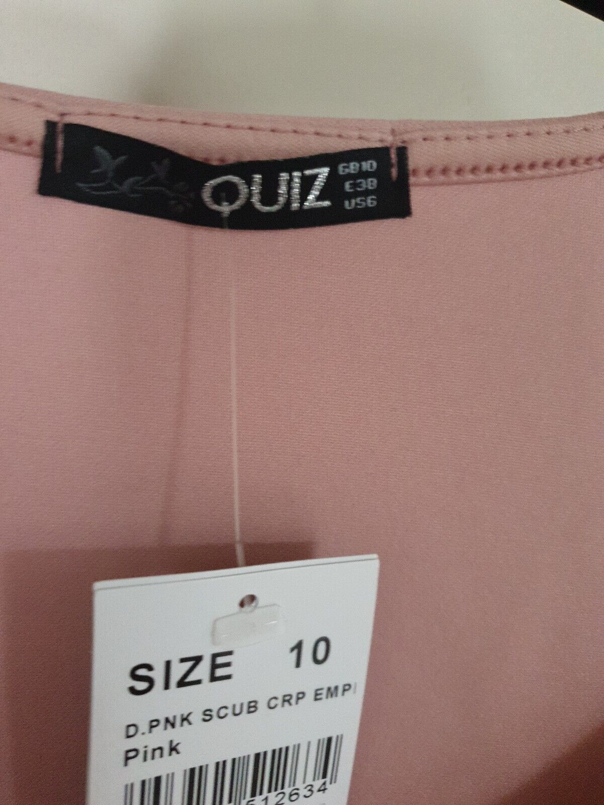 Quiz Pink Top Size 10 Ref Y21