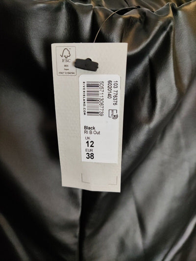 River Island PVC Leggings. Black. UK 12. ****V54