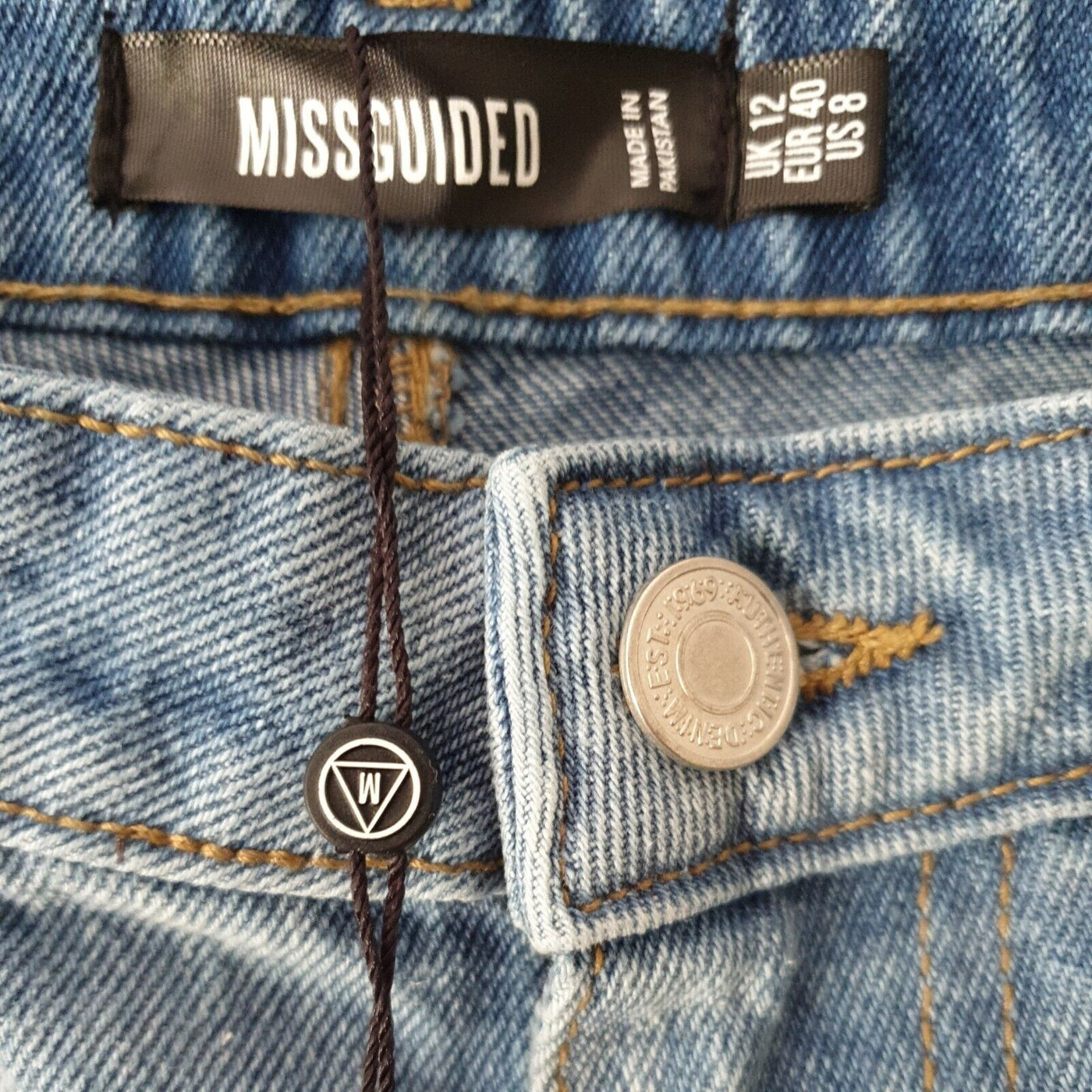 Missguided Blue Jeans Uk12****Ref V26