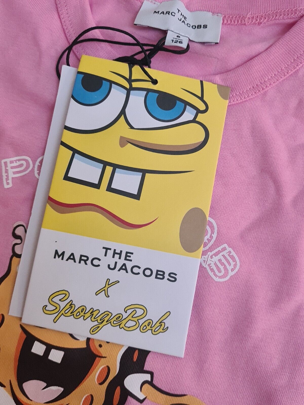 the marc jacobs SpongeBob Tshirt Girls Pink Size 8 Years****Ref V199