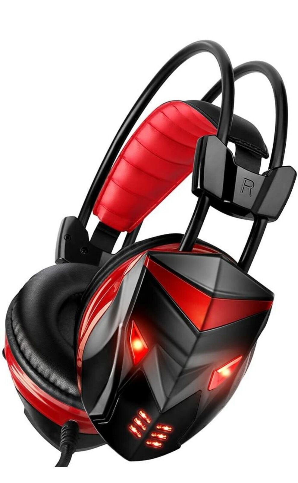 Posugear Gaming Head Set. LED Lighting Over-Ear Headphone. Ref Y