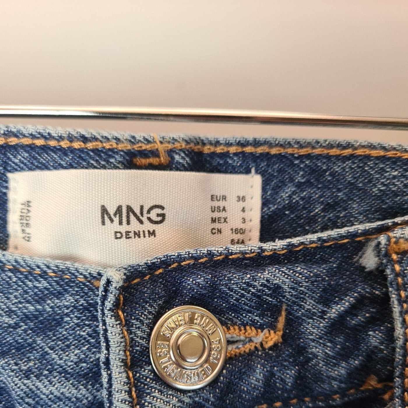 MNG Womens Wide Leg Jeans UK Size 8 BNWT ref****V24