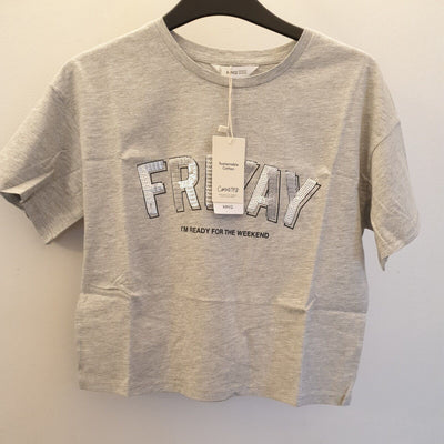 MANGO TEEN Girls FriYay Tshirt. UK M/L ****Ref V418