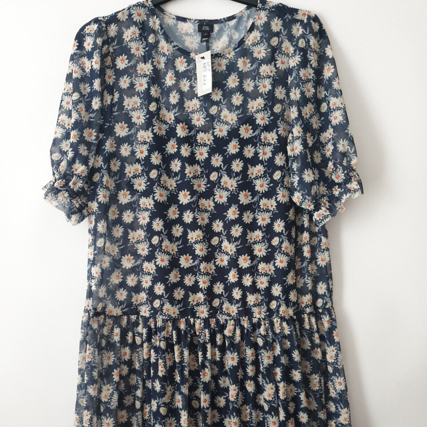 River Island Floral Print Dress Uk16****Ref V236