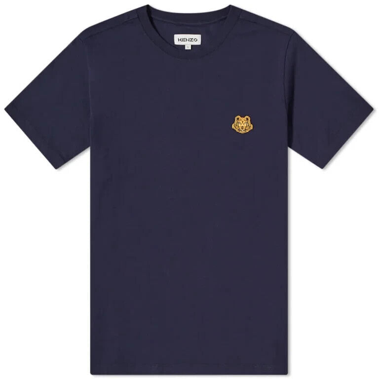 Kenzo Tiger Crest Navy Blue T-Shirt. Size 2XL.