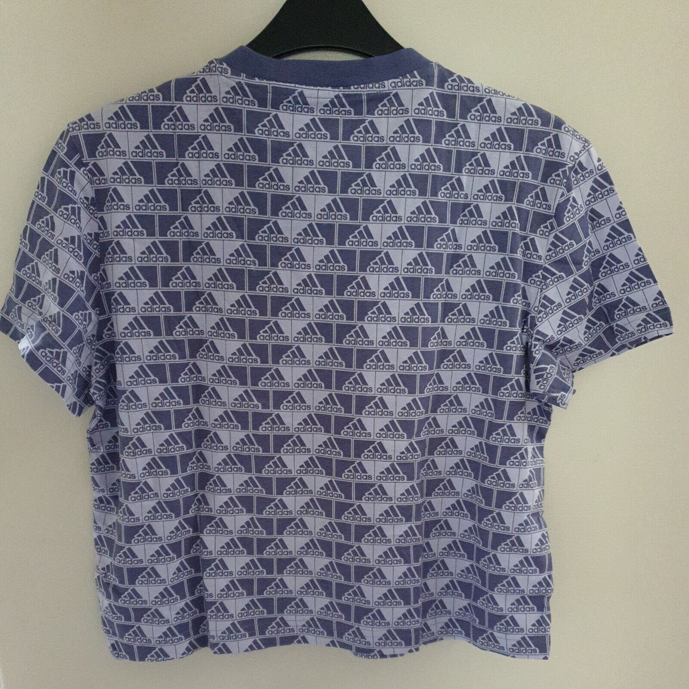 Adidas W Q3 BLUE CROP TSHIRT BLUE SIZE S****REF V25