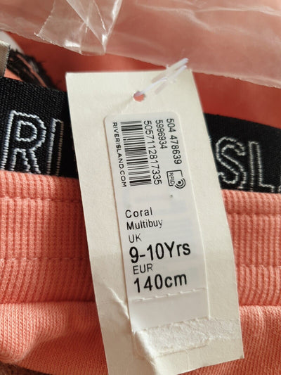 River Island Girls Coral Jogging Bottoms Size 9-10yrs ****Ref V550