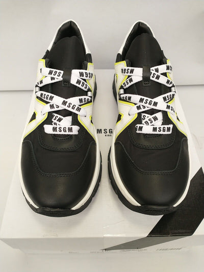 MSGM Kids Trainers. UK 4. Black/White.  ****RefVS1