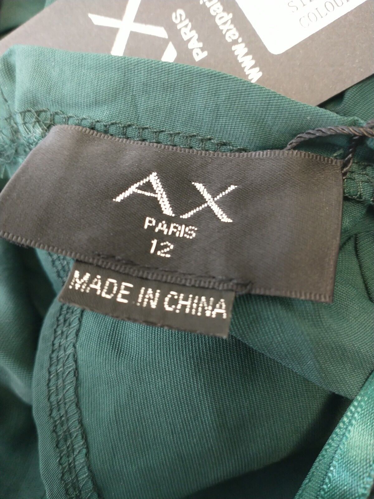 AX Paris Green High Low Midi Dress. Size UK 12 **** V154