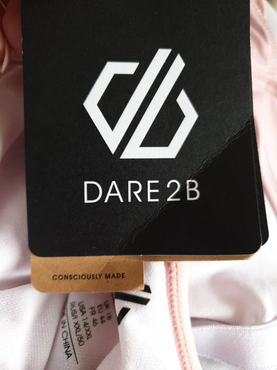 Dare 2b Make Waves Swimsuit Powder Pink Uk18****Ref V363