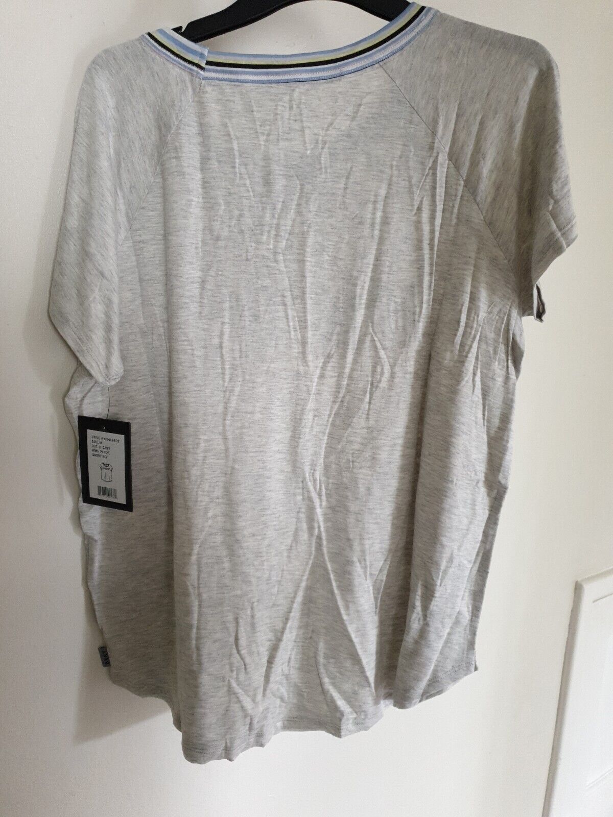 DKNY Light Grey WMS Pj Top Short Sleeve Size M Ref LB3