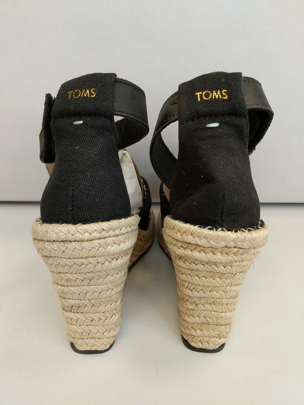 Toms Marisol Black Wedge. UK 4. **** VS2