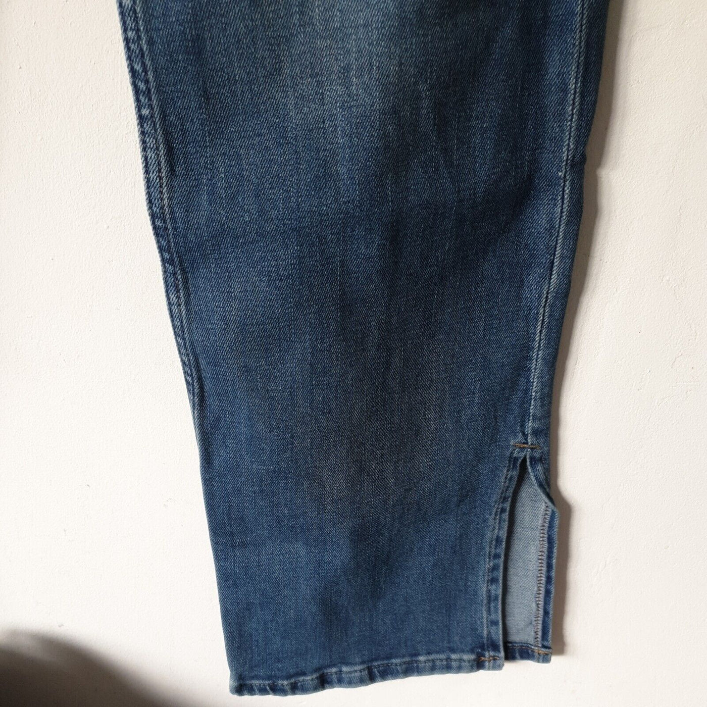 Blue Denim Jeans Straight Dark Wash UK 12 ****Ref V319