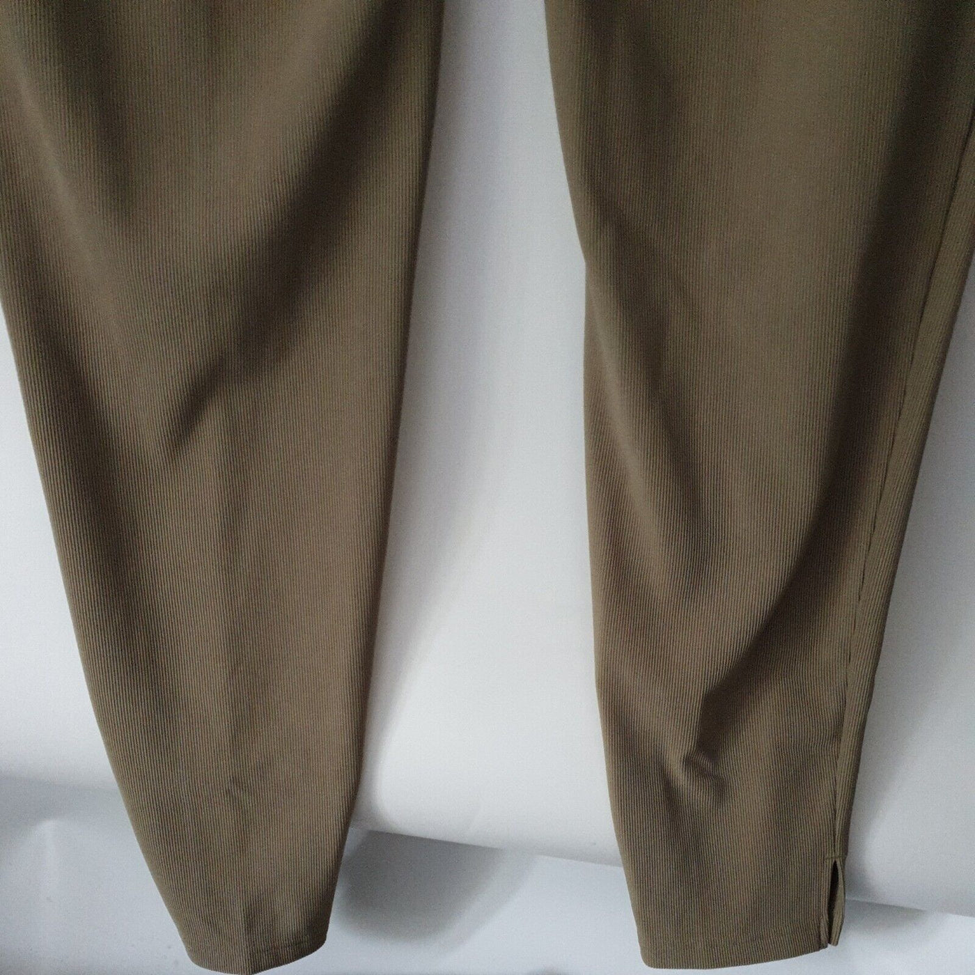 Long Tall Sally Sage Green Stretch Ribbed Slim Leg Trouser Uk18****Ref V223