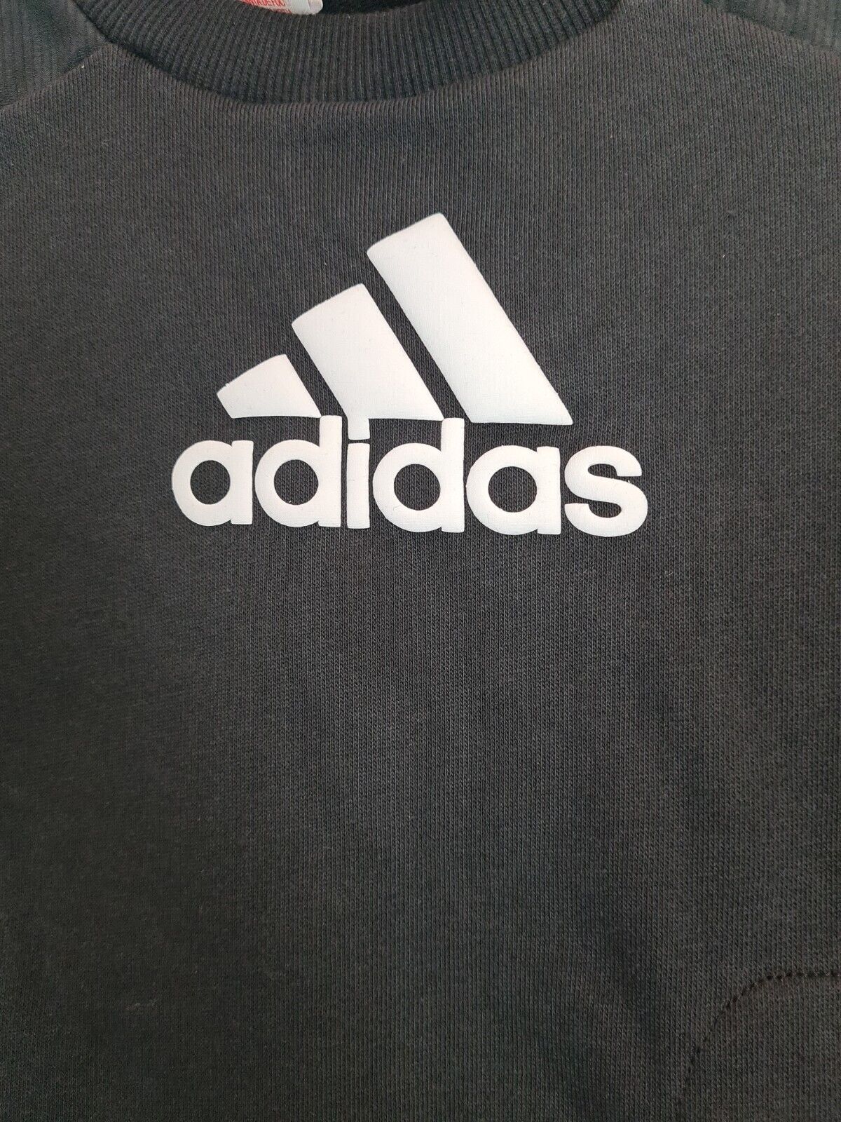 Adidas Junior Boys Badge Of Sport Crew Sweat Top Black Size 3-4 Years **** V28