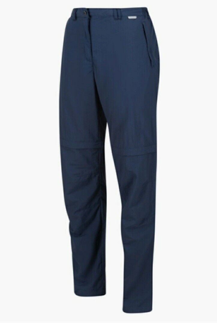 Regatta Chaska Zip Off Trousers Navy Uk12****Ref V488