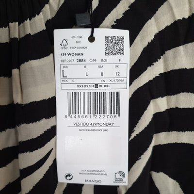 MNG Zebra Print Dress Size 12****Ref V277