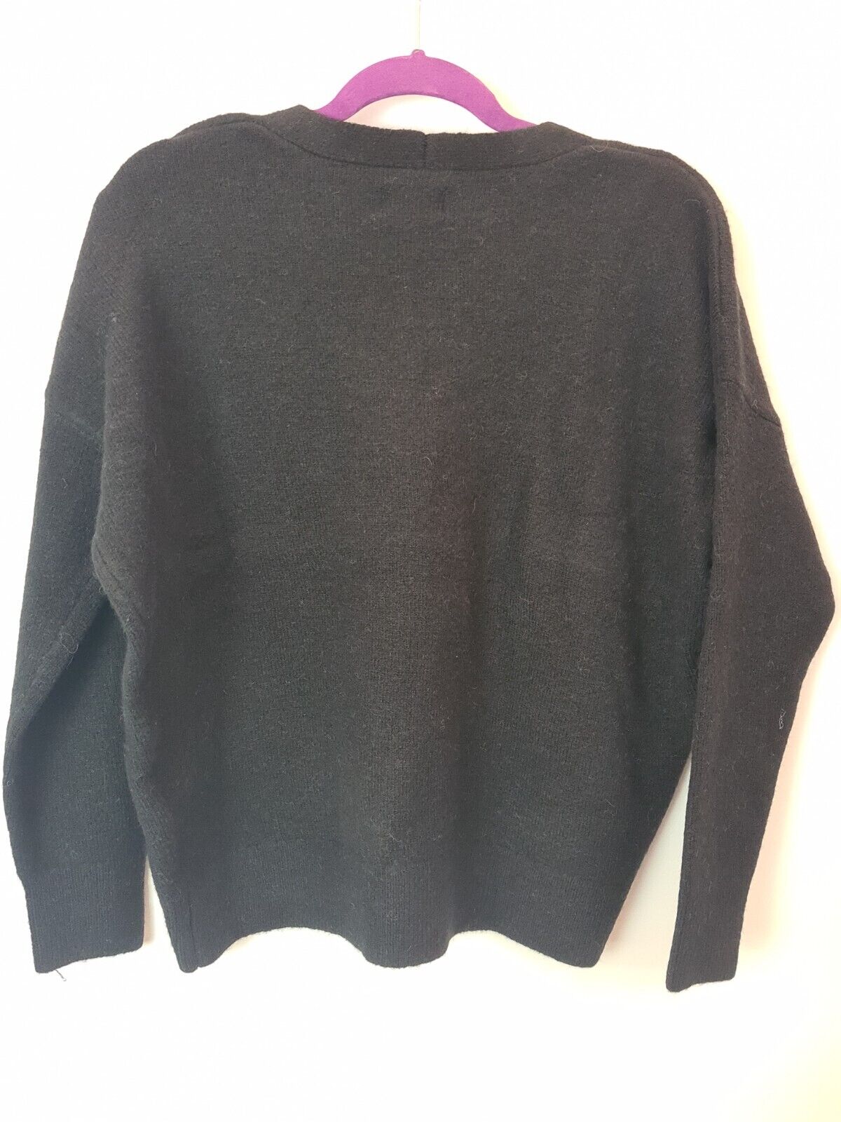 Superdry Slouch Vee Knit Black Jumper Women Size 8 **** V32