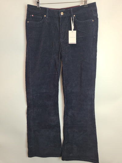 Tommy Hilfiger Mid Rise Cord Bootcut Jean Blue Size W28 L30 **** V416