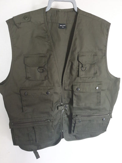 mil tec Fishing Vest Green Size XXL Ref A12