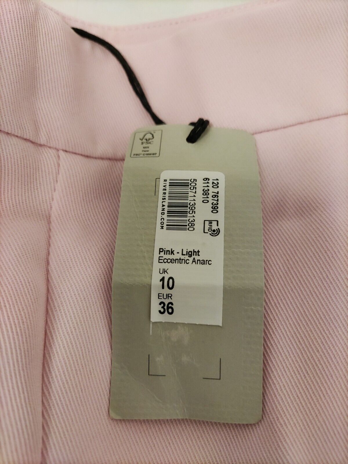 River Island Pink Trousers. UK 10 **** Ref V36