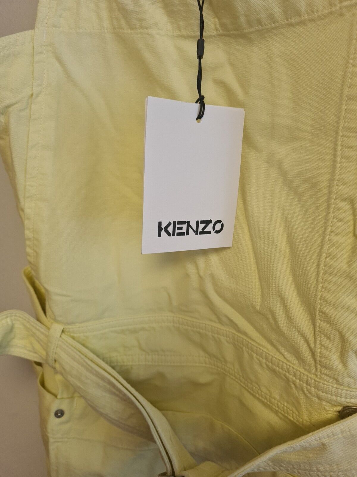 Kenzo Dungaree Dress Lemon Size 38/ UK 10  UK S BNWT Ref****V516