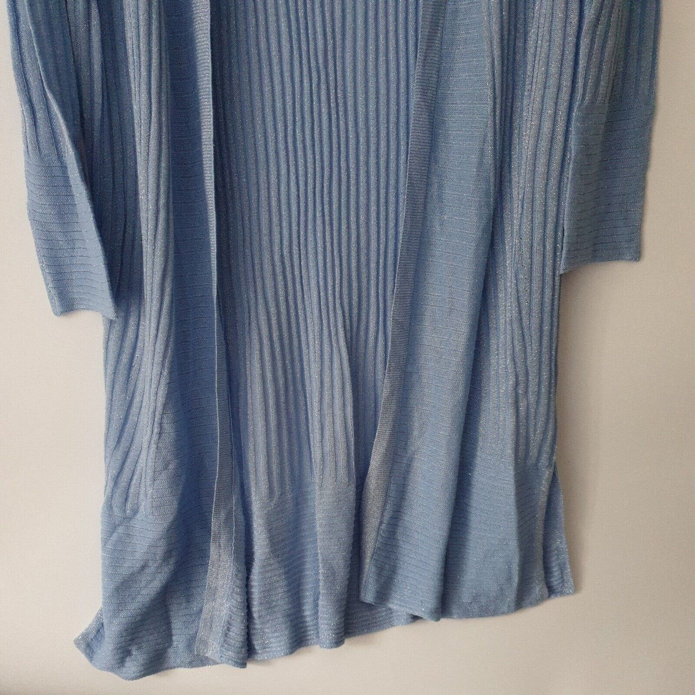 Sosandar Cardigan Long Pastel Blue Size S****Ref V65